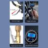 Digital Tire Pressure Gauge and Inflator 250PSI with Rubber Hose Quick Connect Coupler Large Display for Car Truck SUV