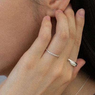 NORMALLEE [Silver 925] Basic Line Ring-1