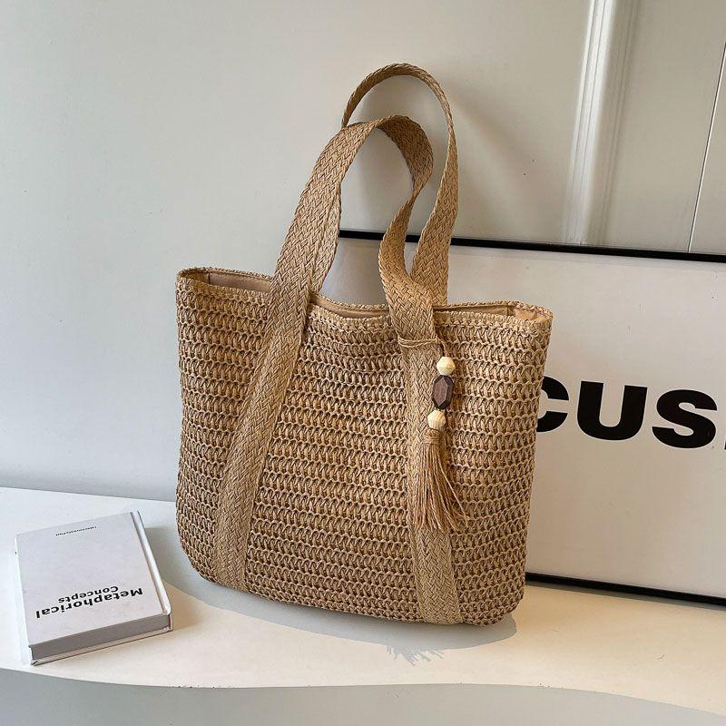 

Bag Female Summer Fancy Affordable Luxury Style Straw Woven Bag Khaki