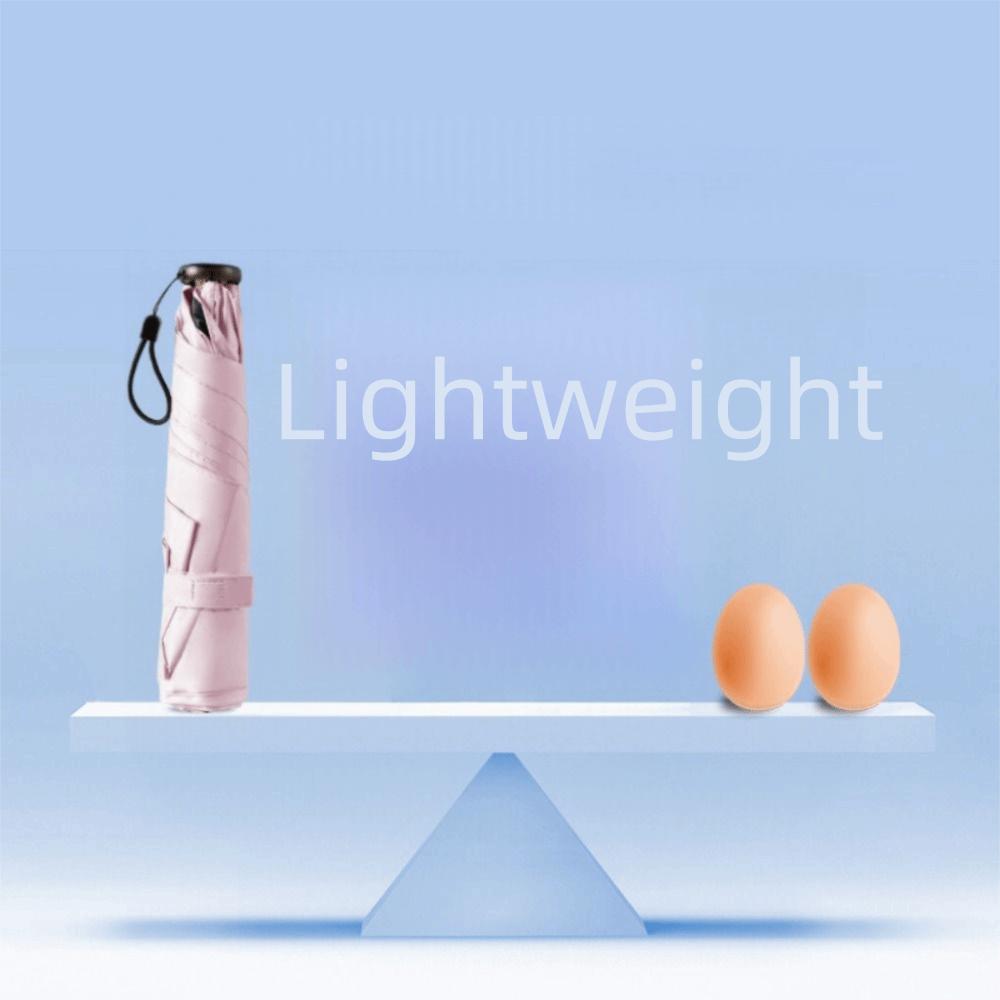 Carbon Fiber Framework Ultra-Light Sun Umbrella Folding Sun Rain Dual Use Umbrella  Summer