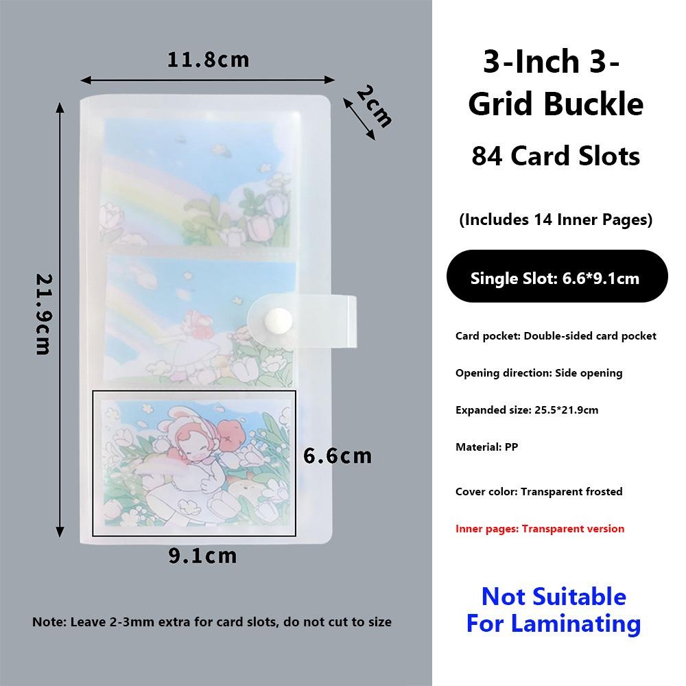 PVC Photocards Holder Transparent Bill Storage Booklet Simple Photo Album