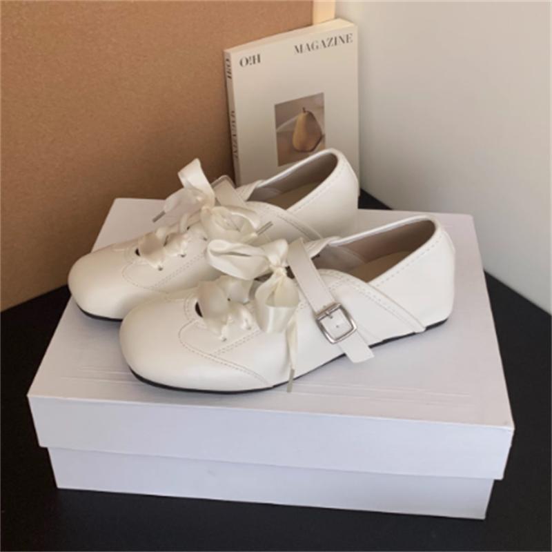 Fashion 2025 New Women Sneaker Bow Ballet Dance Mary Jane Shoes Summer Autumn Fashion New Dress Designer Shoes Casual Shallow Footwear