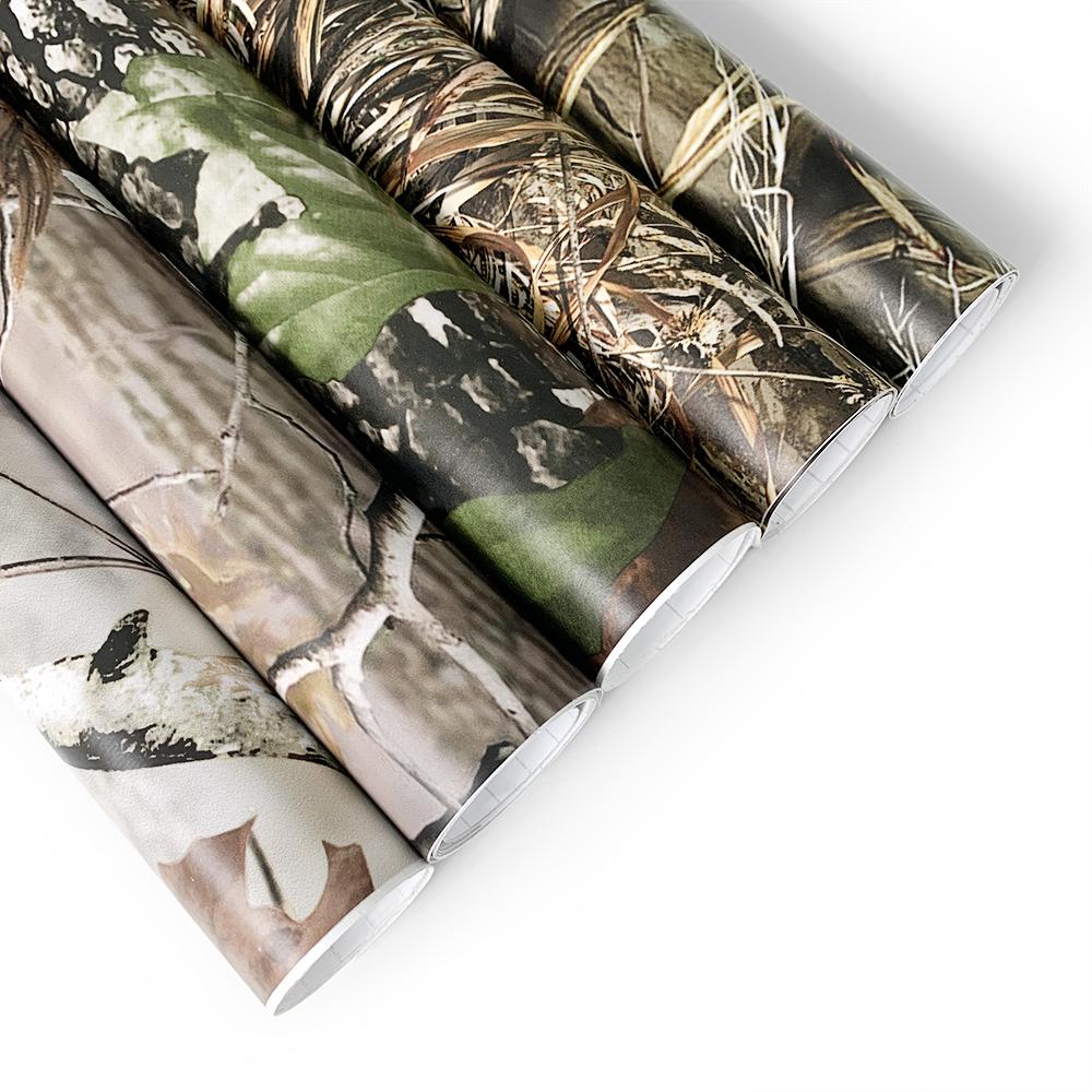 Cong Grass Camo Vinyl Film Car Sticker Bubble Free Woodland Natural Vinyl Wrap PVC Wrap Film Camouflage Vinyl Desert Stickers