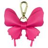 Handcrafted Elegant Butterfly Leather Keychain Double-Layer Wing Design with Premium Light Gold Hook Bag Charm Gift Accessory