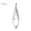 Nail Cuticle Scissor Non-slip Anti-rust Sharp Tight Closure Single Cross Spring Stainless Steel Russian Style Dead Skin Cutter with Protective