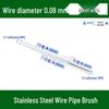Pas Giderme, Taşlama, Parlatma ve Çapak Alma İçin Saplı Paslanmaz Çelik Tel Fırça