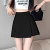 Polyester Pleated Mini Skirt For Women With Zipper And High Waist For Summer Fashion