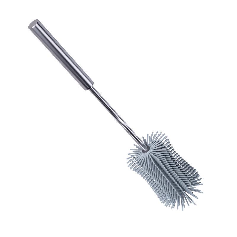 Silicone Rotating Cup & Bottle Cleaning Brush with Long Handle for Stain Removal