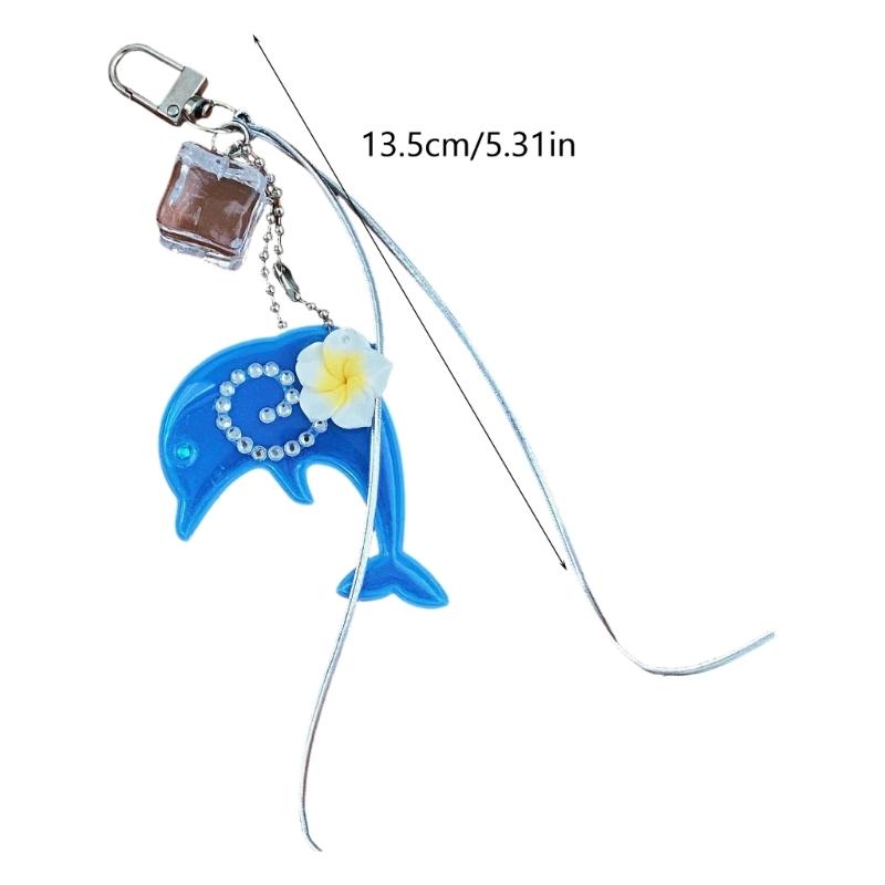 Oceanics Theme Phone Charm Featuring Seashells Swirl Flower And Tassels Detail Ideal For Bag Accessories Or Keyring