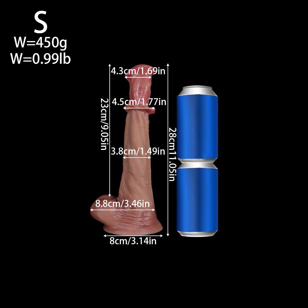 Dildo Realist de Cal Silicon Jucărie Sexuală Anală pentru Masturbarea Femeilor