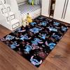 Tappeto Lilo & Stitch con Stampa Cartone Animato – Tappetino per Camera da Letto e Soggiorno / Tappeto Decorativo per Casa Antiscivolo di Grandi Dimensioni