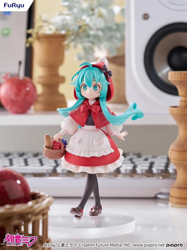 Furyu Desktop Fairy Hatsune Miku Little Red Riding Hood 160mm Finished Ver. Approx. Tall, Non-scale, Plastic, Painted, Figure. AMU-TNL0145