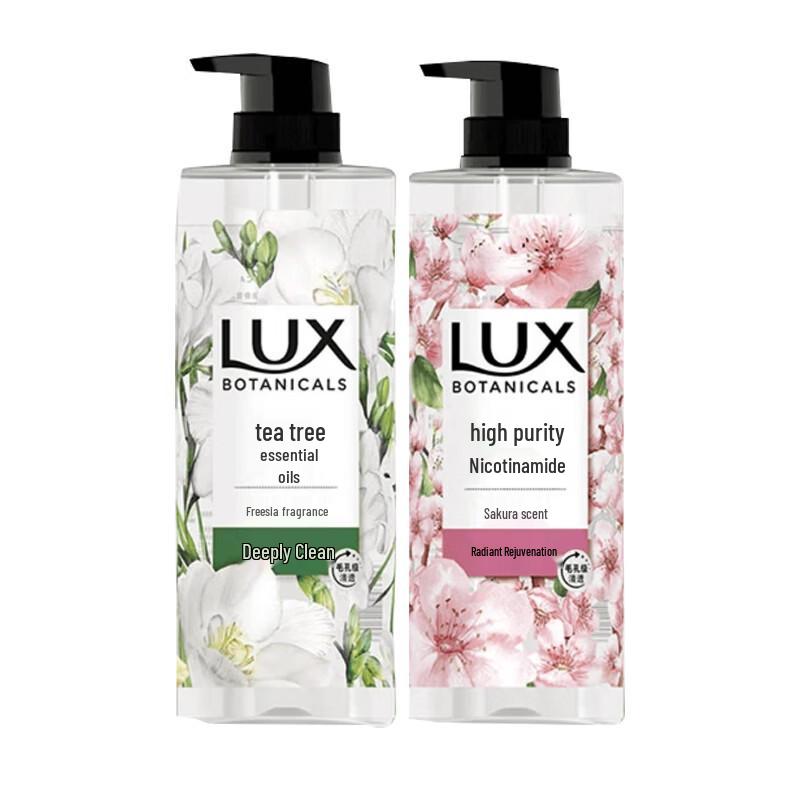 LUX Plant Essential Oil Fragrance Shower Gel Duo Set