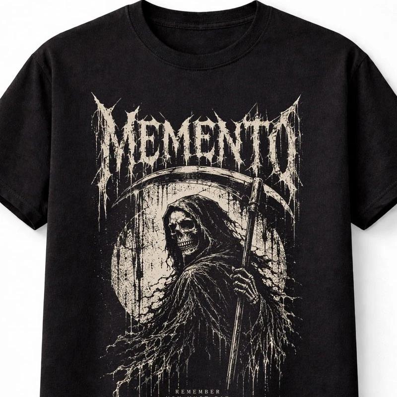 MeUnisexto Mori Grim Reaper Gothic Skull Horror Unisex TShirt S
