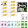Replacement Wick for Car Diffuser 10Pcs Air Freshener Refill Sticks, 6 Scents Solid Perfume Vent Vehicle Fragrance Scent Pad Clip Core, Long
