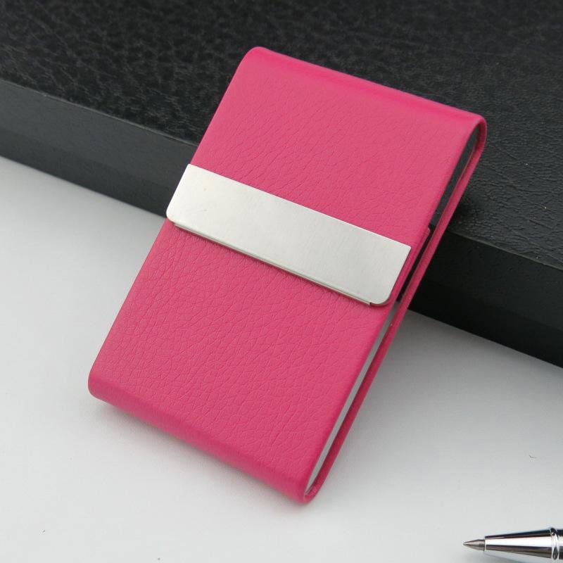 Portable Pu Leather Business Card Holder Available In Multiple Colors Suitable For Both Men And Women