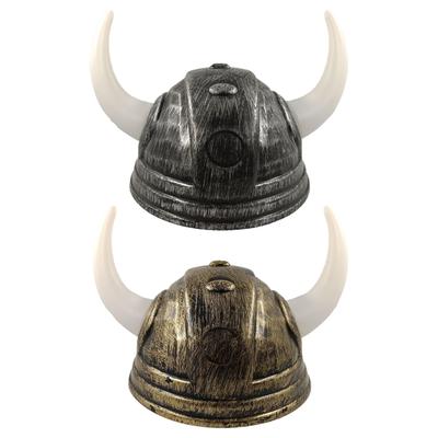1 Pieza Casco Vikingo Sombrero de Cuerno de Búfalo para Fiesta de Disfraces de Halloween Disfraz Fotomatón Accesorios para la Cabeza de Cosplay Vikingo