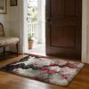 Plum Blossom Flower Floor Mat Soft Flannel Absorbent Mat Non-Slip Rug Home Bedroom Bathroom