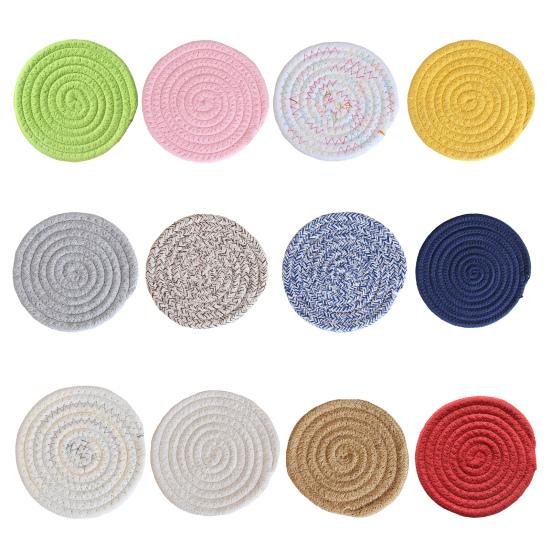 Cup Mat Protective No Insulation Odor Cotton Dining Rope Kitchen Room Place Mat Home