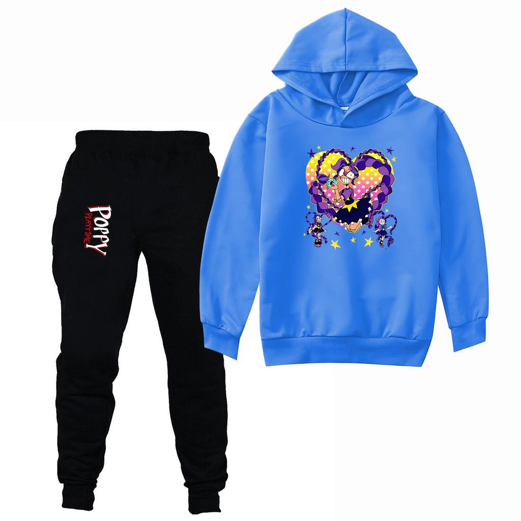 4142 Kids Girls Lily Lovebraids Print Long Sleeves Hoodies Pants Clothes Set