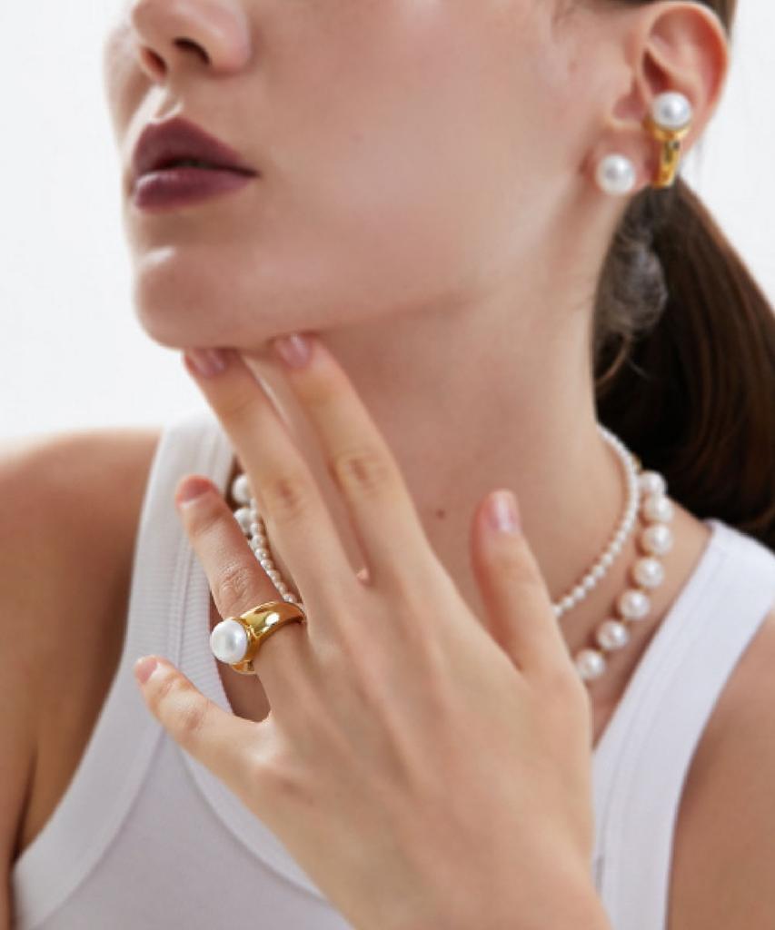 Grasse Matinee Chunky Pearl Ring (A Type)