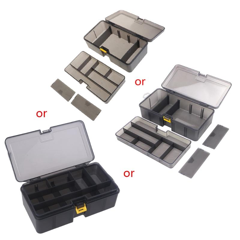 Portable Small Box Multipurpose Storage Box Organizer Tool Box Double Layer Box Storage Assortment Boxes Small Parts Box