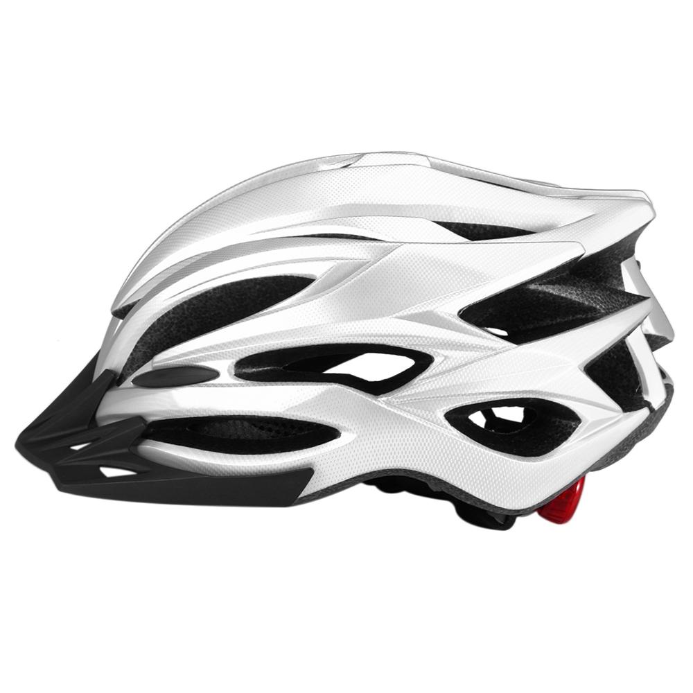 Breathable Cycle Helmet with Rear Light Sun Visor Women Men Lightweight Safety Helmet Bike Helmet for Mountain Bicycle
