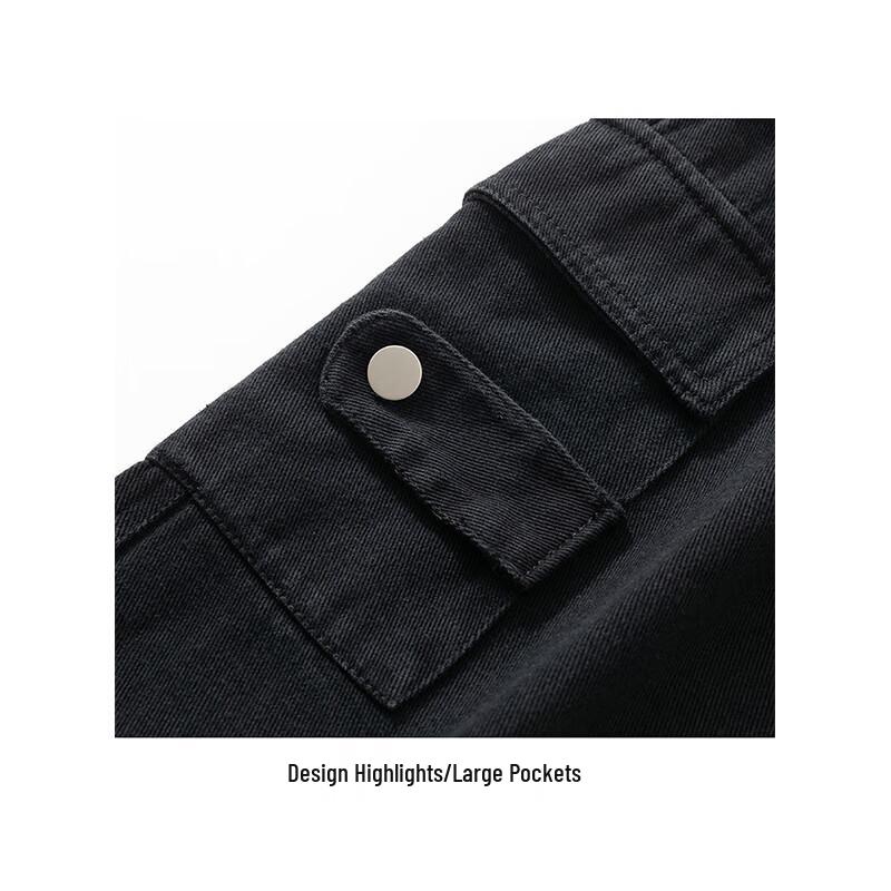 MaoRen Men's Casual Straight-Leg Cargo Pants