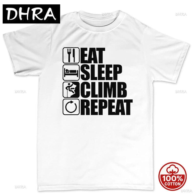 Rock Climbing Unisexs Tshirt Rock Climbing Gift Shirt Funny Shirt Adventure Gift Idea Climber Lover Gift Eat Sleep Climber Shirt S