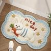 Cartoon Shaped Bath Mat Quick Dry Non Slip Bathroom Door Rug Home
