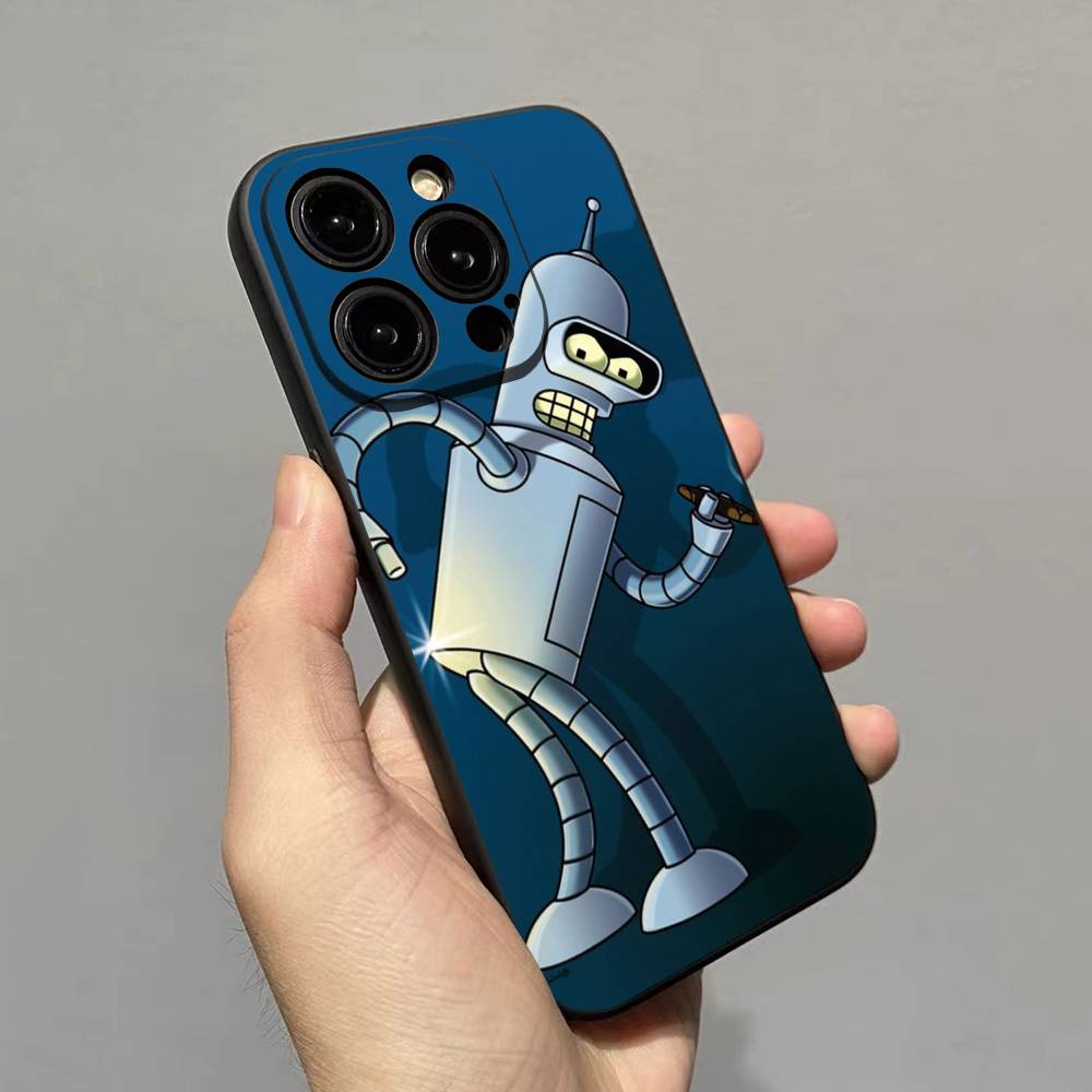 Funny Robot B-Benders Phone Case For iPhone 17 16 15 14 11 12 13 Mini Pro XS Max Plus Funda Shell