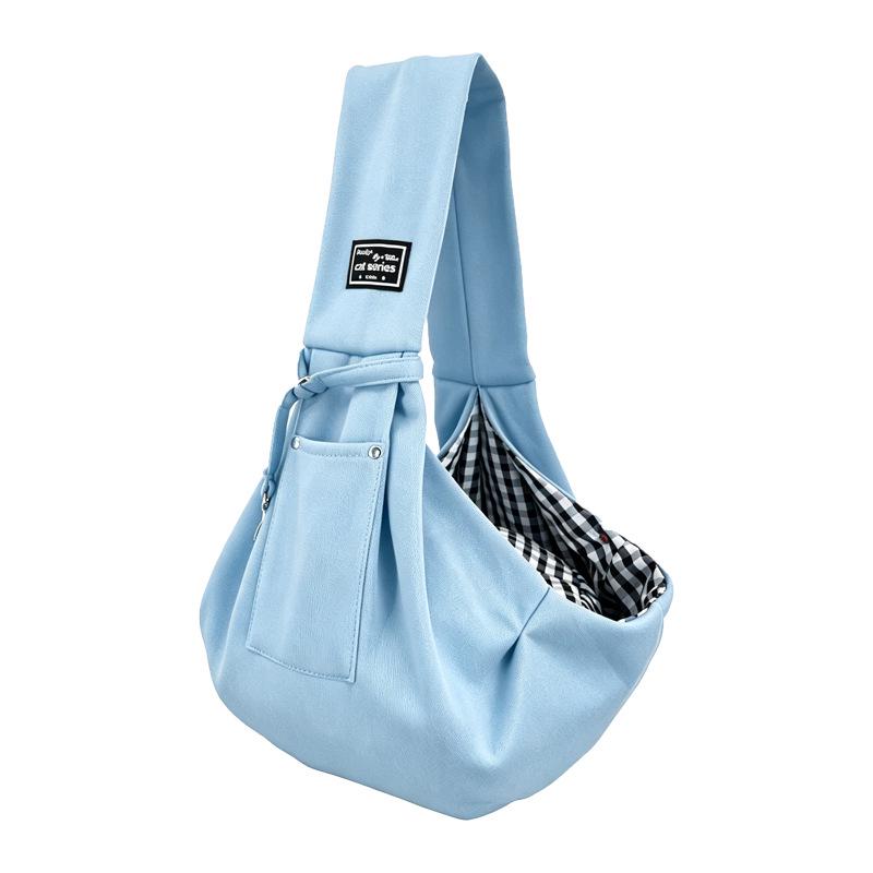 Foldable Portable Solid Color Pet Shoulder Bag for Small Dogs