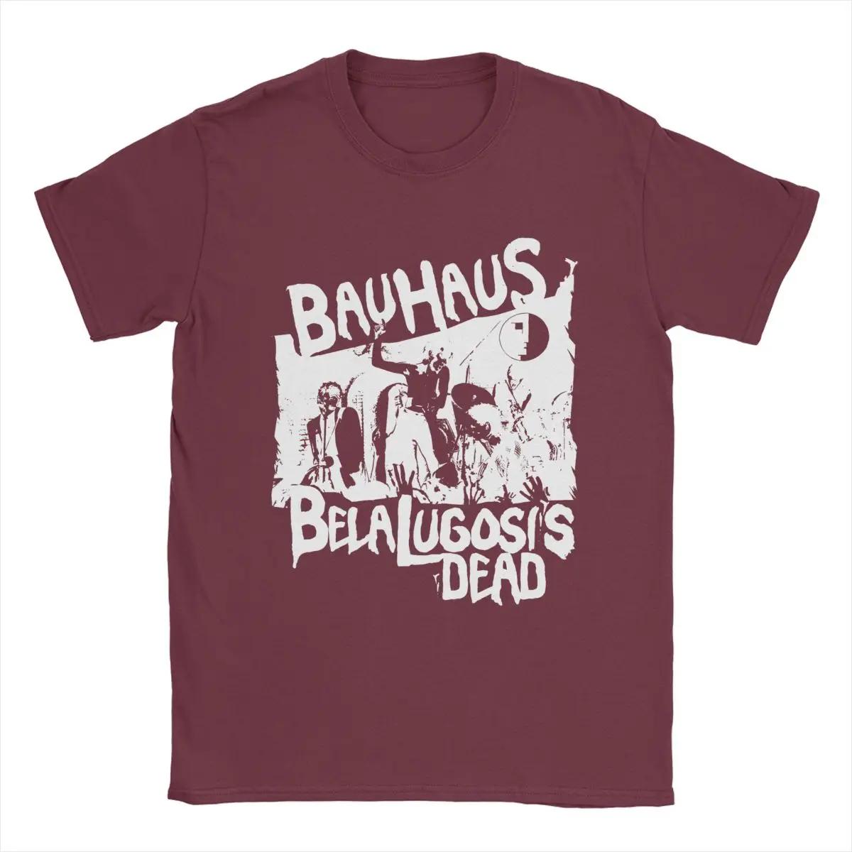 

Футболки Bauhaus Bela Lugosi s Dead для мужчин, 100% хлопок, забавные футболки с круглым вырезом, футболки с коротким рукавом, одежда 4XL 5XL XXXXXL бордовый