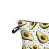 Women Zipper No Layer Dumplings Cosmetic Bag Avocado 3D Digital Printing Storage Wash Bag Clutch Bag