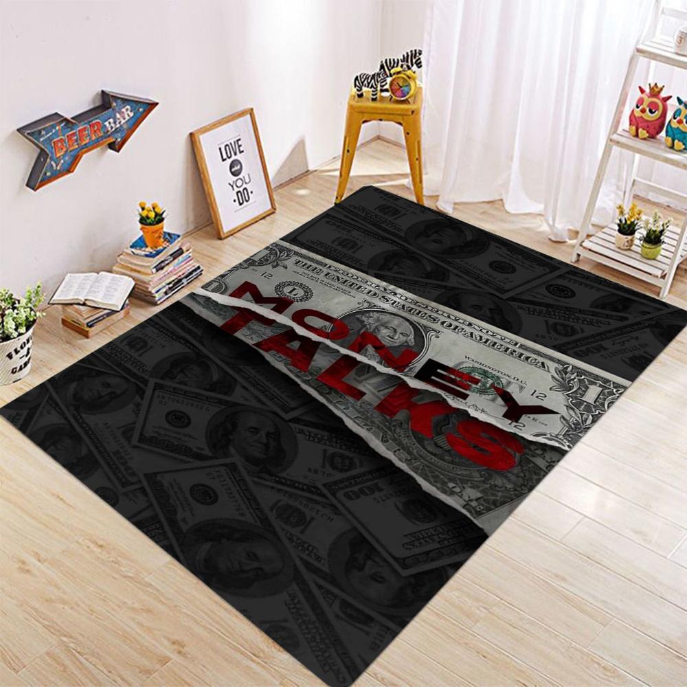 Do You Also Like Money? Carpets Are Luxurious Soft Elegant Traditional Money Tree Flooring Home Living Room Bedroom Floor Mat