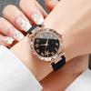 Women Flower Dial Watch Fashion Leather Band Quartz Wristwatches For Ladies Clock Reloj Mujer