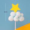 10-Pack 3D Hot Air Balloon & Rainbow Cake Toppers