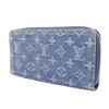 LOUIS VUITTON Zippy wallet Purse M82958 Blue Monogram denim unisex Used