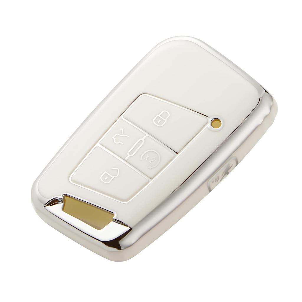 TPU Key Fob Cover Case for Volkswagen VW Atlas Golf Alltrack Atlas Jetta Passat Arteon iguan Smart 5 Buttons Key Fob Accessories