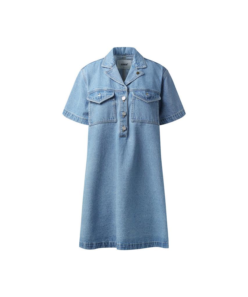 ERER Denim Dress Sky Blue