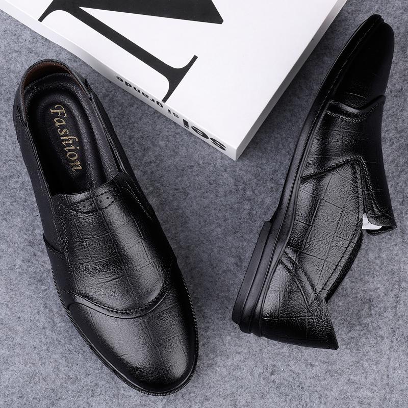 Luxury Business Loafers Men Comfortable Designer Genuine Leather Flats Men'S Shoes Casual Soft Slip On Oxfords Handmade Big Size