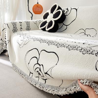 Cuscino per divano Quattro stagioni Universale Asciugamano per divano Chenille Copridivano Completo Universale Anti-graffio Copertura in tessuto Coperta