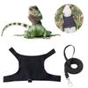 Reliable Chest Back Traction Rope Set for Lizard Reptiles Outdoor Walking Harness with Letter Print for Reptiles Crawl