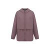Ef Woven Sports Casual Hooded Simple Warm Jacket Women Jackets Misty-Burgundy 6014379-651