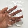1/6Pcs Clear Soft Silicone Wall Protector Door Handle Bumper Self-adhesive Door Stopper Muffler Collision Cushion Protective Pad