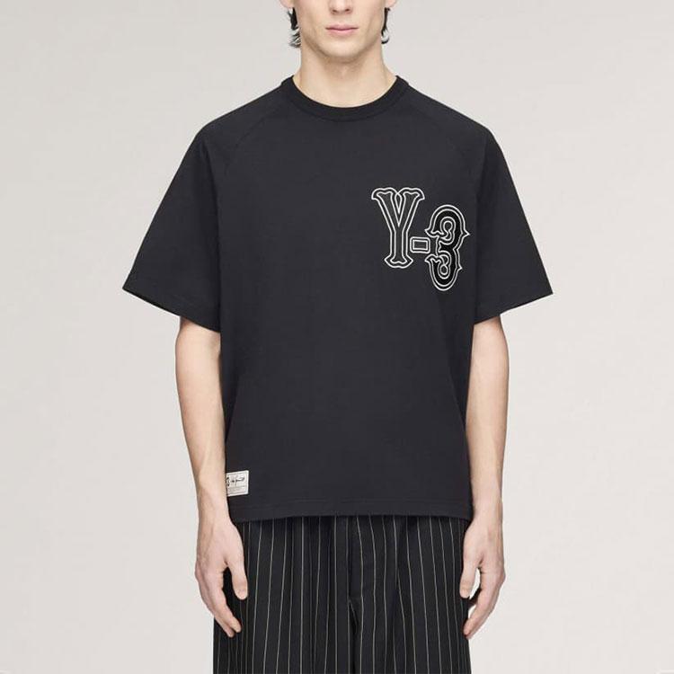 Y-3 EL5 GFX Short-Sleeve Tee Black Unisex Tops KQ9307