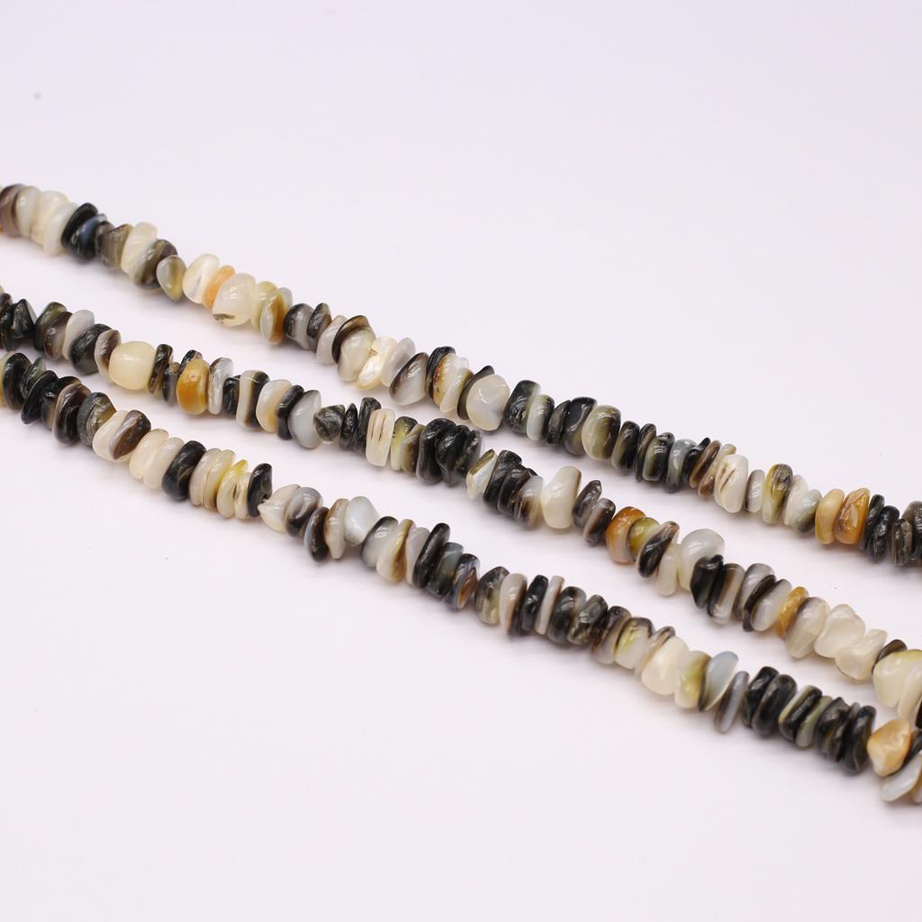 Bead Assortments Shell Beads 7-9 mm Black Shell Irregular Isolation Beads For Jewelry Making DIY Pendants Necklace Earrings Bracelet Accessory