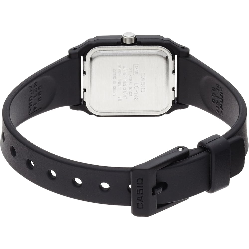 Casio LQ-142E-2A Women's Analog Watch Blue Dial Stainless Steel Band Water Resistant