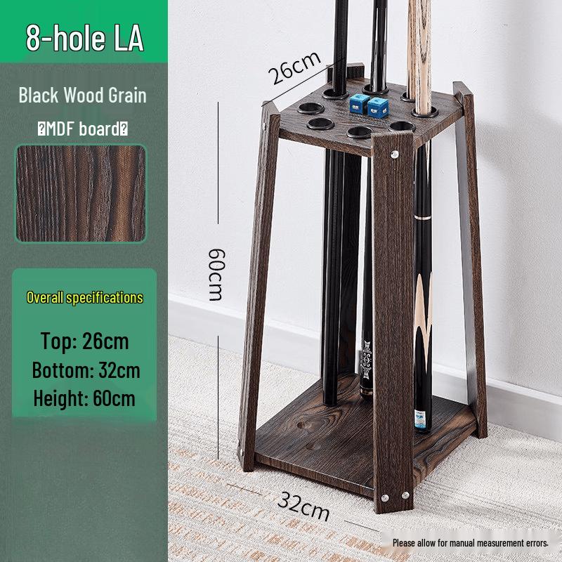 Jundingying Square 8-Hole Billiard Cue Rack