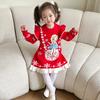 Aisha Woolen Dress for Girls - Elsa Frozen 2025 Spring/Autumn Collection Sweater Dress